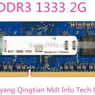 Wholesale memory---2G DDR3 1333 Laptop RAM PC-10600S