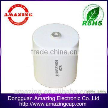 China Manufacturer High Voltage Class 1 Ceramic Capacitor 100kV500pF, Screw Terminal Mounting, Doorknob