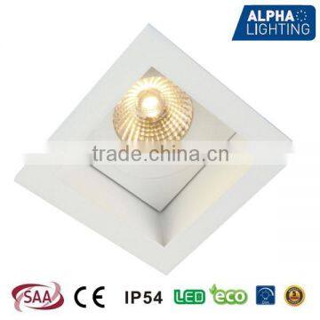 8W 2014 New High Quality Aluminum COB LED Dimmable Adjustable led recessed ceiling light,recessed led light