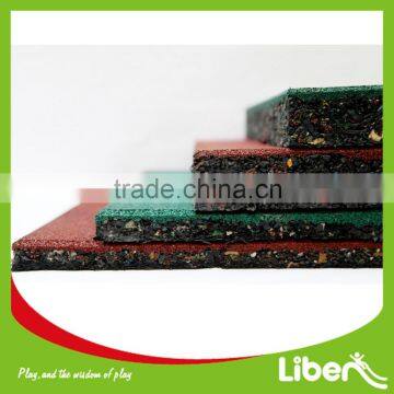 Red Green Color Differen Thickness Rubber Tile Floor Mat for Outdoor Playground Quality Choice photo-2