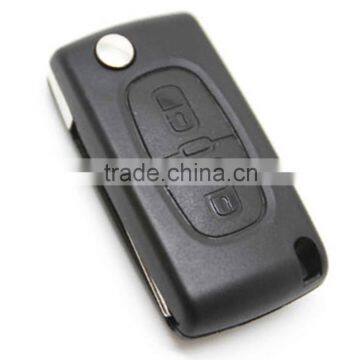 Uncut Blade Folding Remote Key Case Shell Replacement for CITROEN C3 2 BUTTON Flip Switchblade Key Protection Cover photo-2