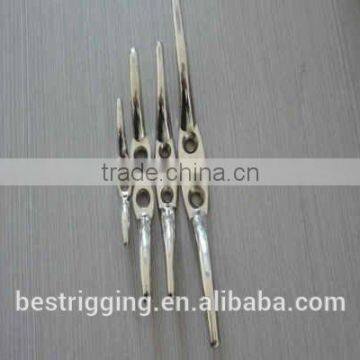 Stainless Steel Flag Pole Marine Boat Horn Cleat Mirror Polish,flag Halyard Cleat photo-5