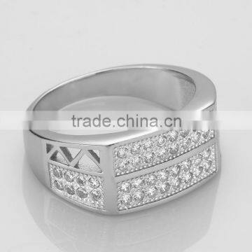 CYW Exquisite Cubic Zirconia Engagement Rings 925 Sterling Silver Rings for Men photo-3