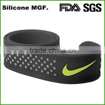 silicon rubber Slap band /wrist bands silicone rubber slap bracelets