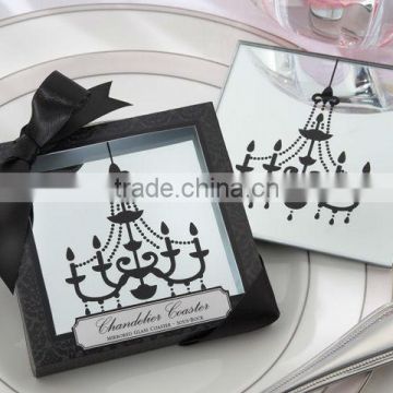 Glass wedding coasters