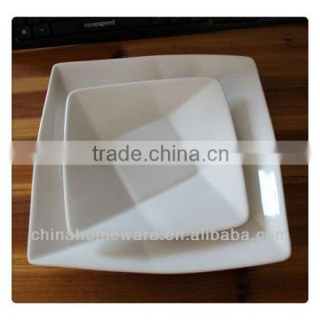 High quality white ceramic bread plate