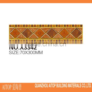 mosaic look tile border interior wall tile