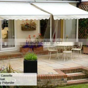 AW-018 outdoor aluminum terrace retractable awning 4x4