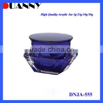 Dark Blue Diamond Cosmetic Jar Packaging,Dark Blue Diamond Jar