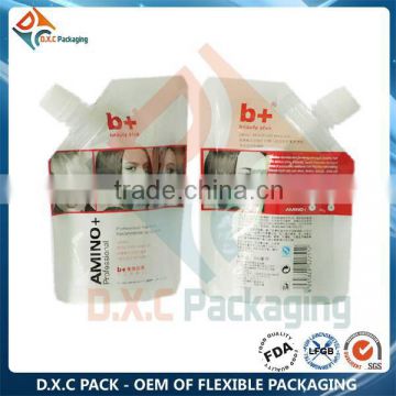 China Manufacture Plastic Spout Top Hair Cream Packaging