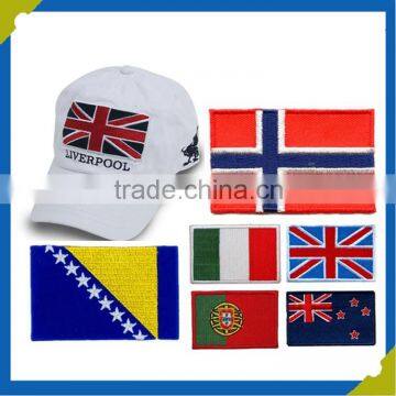 Country Flag Design Self-adhesive Embroidery Patches