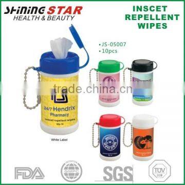 JS-05007 10pcs mosquitoes repellent wipes