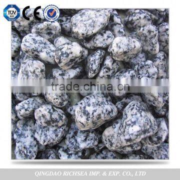 For Decoration Polished Natural Black Granite Pebble Stone Price photo-3