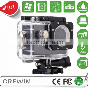 Outdoor sport dv 720p mini sport camera with cmos sensor,1.5 inch sprot dv 30M waterproof