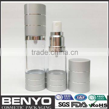 custom color hot sellling popular airless bottles aluminum mist pump airless bottles