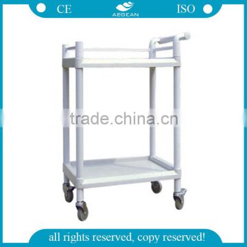 two shelves AG-UTA05 CE approved luxurious Clinic medication trolley