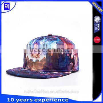 Fashion 3D Printing Snapback Cap Snapback Hat 3D Printing 5 Panel Hat photo-4