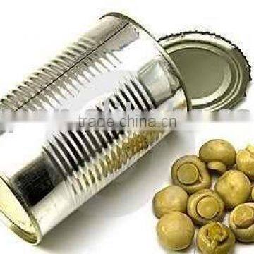 canned mushroom in tins