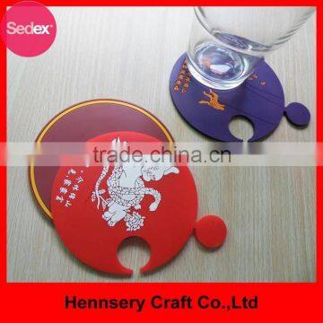 Fashion 3d rubber silicone OEM coaster set