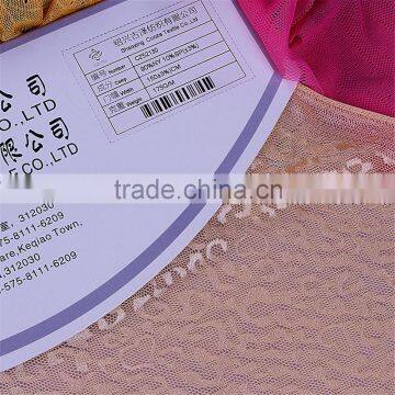Double Colors Soft Elastic Nylon Polyter Lace Fabric photo-4