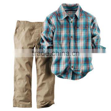 Boy's Spring Autumn shirt and pant set