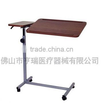 Hot sale movable & adjustable bedside table folding hospital mobile patient dining table