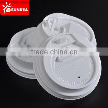 Wholesale hot cup lids with sip mouth, plastic lids for coffee cups in China