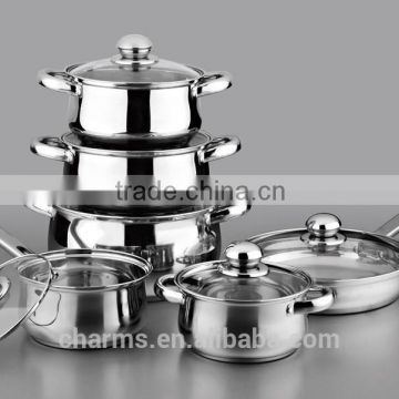 all kinds of size 12pcs pots and pans