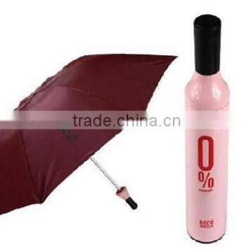 Promotional fashion abs wine bottle umbrella 21 8k