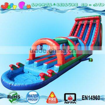 giant triple lines commercial colorful grade inflatable water slide for sale                        
                                                Quality Choice
                                                                    Supplier's Choice