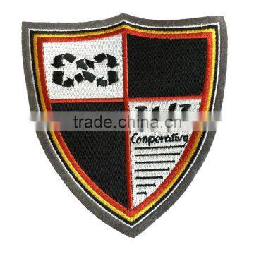 Shield logo applique iron on embroidery patch