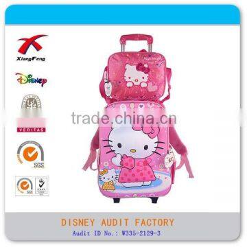 Xiangfeng 3D EVA Trolly Kids School Bag With Messenger Bag