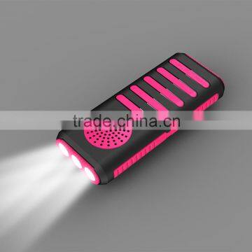 Bluetooth speaker power bank 3 with led lamp bluetooth speaker with power bank 6600mah