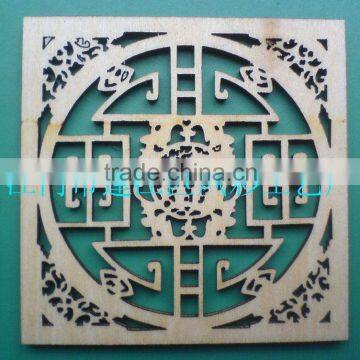 Wood Coaster/ cupmat/plase mat [Wood craft in laser cut&engraving]