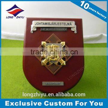 Custom 3D Dragon Metal Trophies and Wooden Shields Plaques Manufacturer