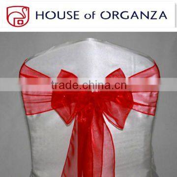 100% Polyester Organza Chair Sash For Wedding