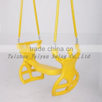 Plastic 2 Seat Glider Swing with Soft Grip Chains