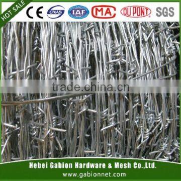 Galvanized or PVC Coated Barbed Wire(Anping factory)