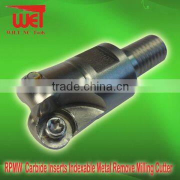 RPMW Carbide Inserts Indexable Metal Remove Milling Cutter