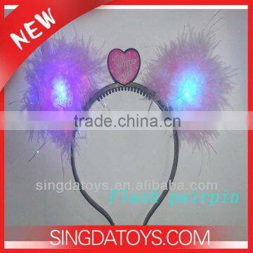 Flashing Feather Hairpin Beautiful Party Goods Christmas Light