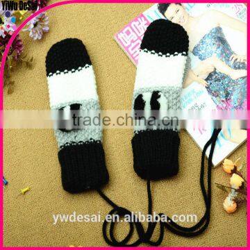 Hot Sale Long Style Cycling Gloves Ladies Hang-neck Girl Gloves Knitting photo-2