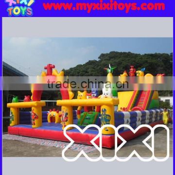 Outdoor large inflatable amusement park for kids