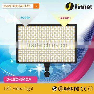 Adjustable 3000k-6000k 32W supplement led video lamp with remote