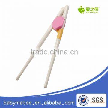 Babymatee Newest colorful little baby children training silicone holder chopstick for kids