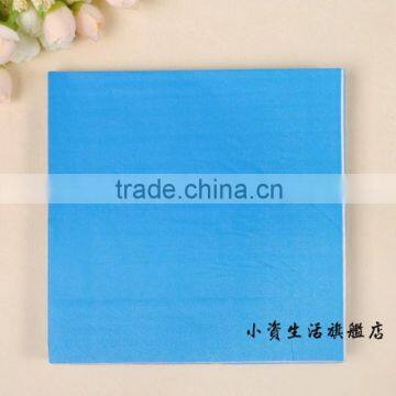 2ply/tablet Sales Promotion , 100% Virgin Wood Sky Blue Tissue Paper Napkin