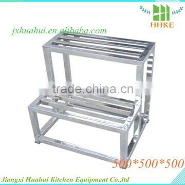 High quality stainless steel two-story step by step