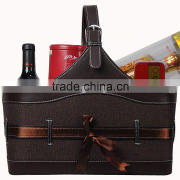 Packaging storage basket basket cortical corte Spring Festival leather gift basket basket Laptop Magazine basket