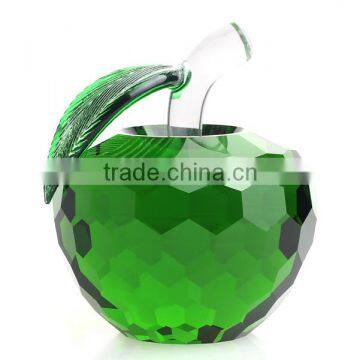 New Artificial K9 wedding favors green crystal apple