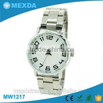 unique design couple wrist smart stainless steel watch