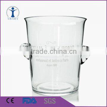 2016 costomize Lead-free bar KTV glass ice bucket